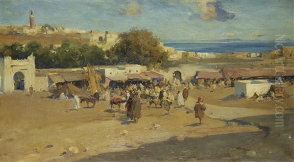 Market Scene, Tangiers - view 1