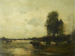 Flooded Meadows, Southampton by Edmund Aubrey Hunt
