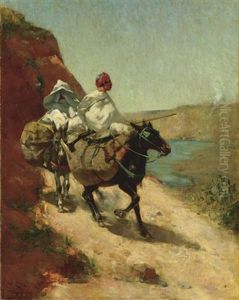 On A Mountain Path by Edmund Aubrey Hunt