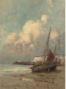 On The Coast, Normandy by Edmund Aubrey Hunt