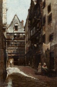 Street Scene by Edmund Aubrey Hunt