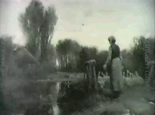 Feeding The Geese - view 1
