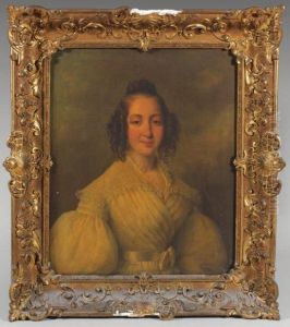 Portrait De Madame Hibert by Jean Pierre Frederic Barrois