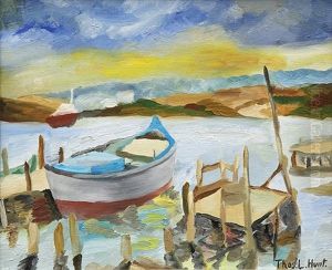 Boat At The Dock by Thomas Lorraine Hunt