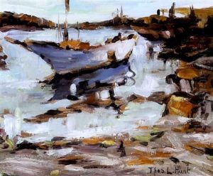 A Harbor Scene by Thomas Lorraine Hunt