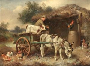 Figure And Farmyard Animals by Walter Hunt