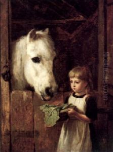 Feeding The Pony by Walter Hunt