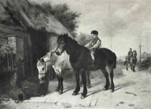 Ponies At The Water Pump