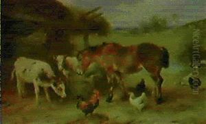 A Rustic Farmstead by Walter Hunt