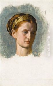 Portrait Of A Young Woman (isabella Waugh?) by William Holman Hunt
