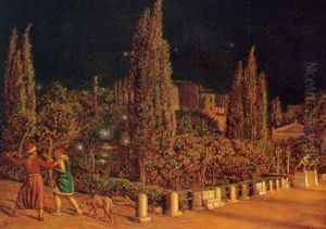 The Grand Piazza At Athens, With The Two Bronze Statues Known As The Runners, Of The Time Of Pericles
