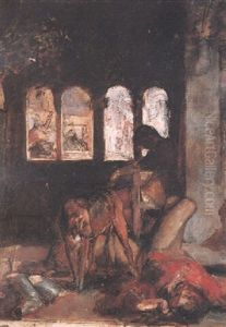 The Flight Of Madeline And Porphyro During The Drunkenness Attending The Revelry