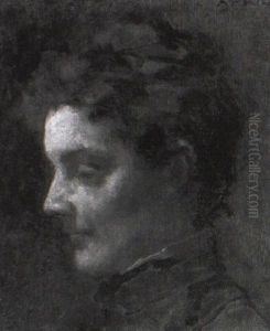 Portrait Of A Woman by William Morris Hunt