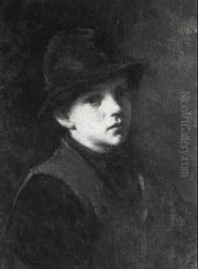Tom In A Felt Hat by William Morris Hunt