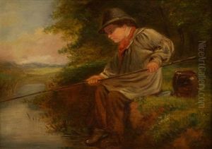 The Young Angler by Charles Hunt