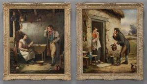 The Courtship (pair) by Charles Hunt