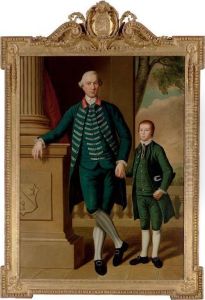Portrait Of Charles Edwin Wyndham by Hugh Barron