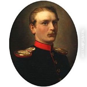 Portrait Of Prince Johan Georg by Emil Hunten