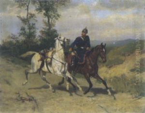Ein Preusischer Dragoner by Emil Hunten