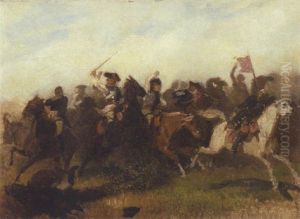 Reiterschlacht by Emil Hunten