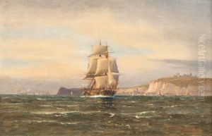 Off The Coast Of Dover by Franz Johann (Wilhelm) Huenten