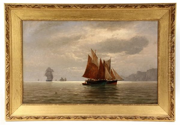 Fishing Boats Off Coast - view 1