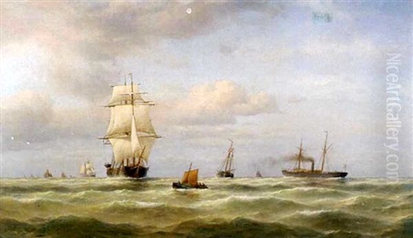 Shipping Off The Coast - view 1