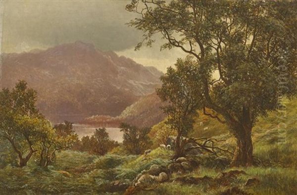 Lake With Mountains In The Distance - view 1