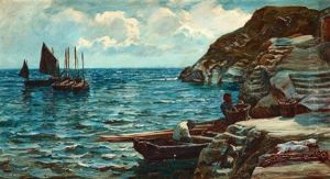 Fiskebatar Utanfor Cornwalls Kust
