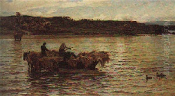 Carting Seaweed On A Scotch Loch - view 1