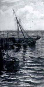 Fishing Boats In Port by Colin Hunter