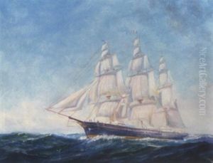 "flying Cloud" On High Seas by Frederick Leo Hunter