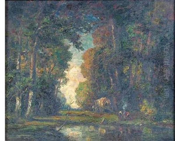 Landscape With Figures In A Forest Interior - view 1