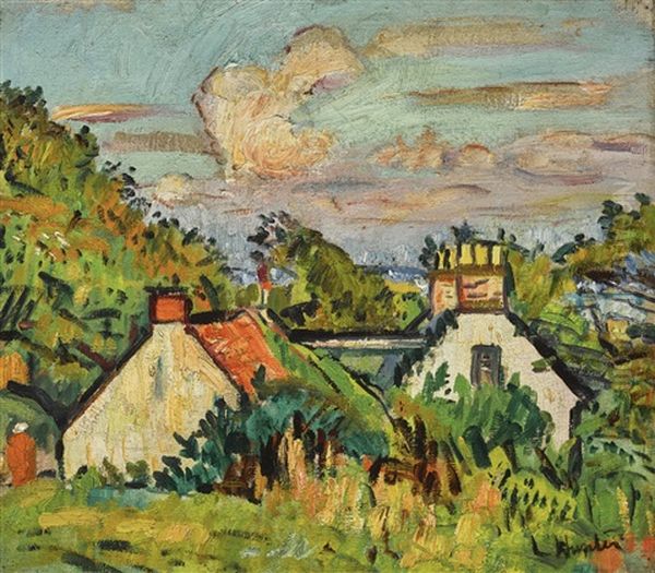 Cottages And Landscape, Fife - view 1