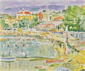 The Bay, Juan-les-pins by George Leslie Hunter