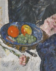 A Bowl Of Fruit by George Leslie Hunter
