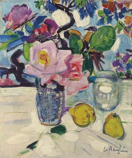 Still Life With Roses And Fruit - view 1