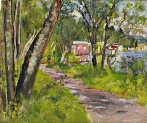 Loch Lomond (+ Still Life Study Of Roses, Verso) by George Leslie Hunter