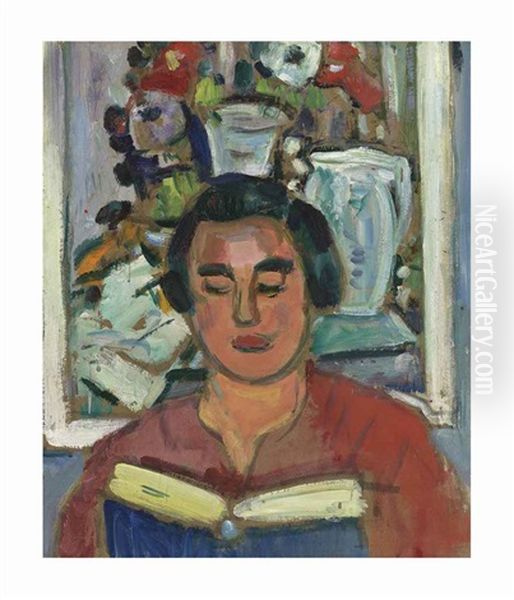Painting & Book (portrait Of Miss Jean Mccaig) - view 1