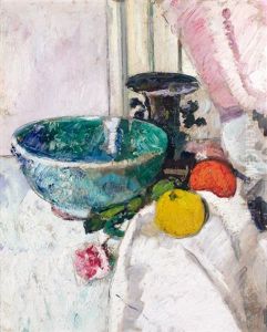 Still Life With A Green Bowl by George Leslie Hunter