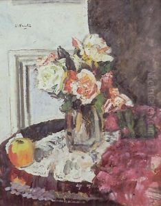 Roses Dans Un Vase by George Leslie Hunter