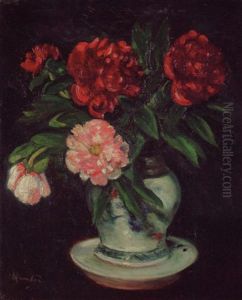 Peonies by George Leslie Hunter