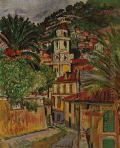 Mediterranian Town by George Leslie Hunter