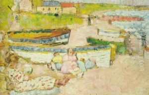 The Beach, Largo by George Leslie Hunter