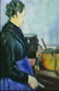 In The Kitchen by George Leslie Hunter
