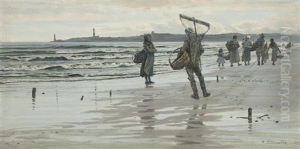 Fisherfolk Returning, Aberdeen - view 1