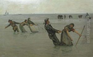Setting The Nets by George Sherwood Hunter