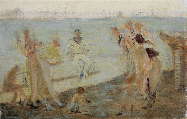 Newlyn Lighthouse And St Michael's Mount Beyond, Study For Everybody Loves A Sailor - view 1