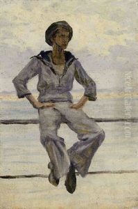 Study Of A Sailor, For Everybody Loves A Sailor by George Sherwood Hunter