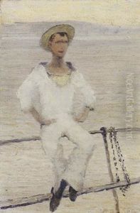 Newlyn, Study Of A Sailor, For Everybody Loves A Sailor by George Sherwood Hunter